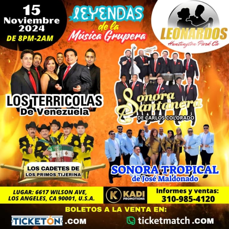 Event - Baile de Leyendas - Los Angeles, California - November 15, 2024 | concert tickets
