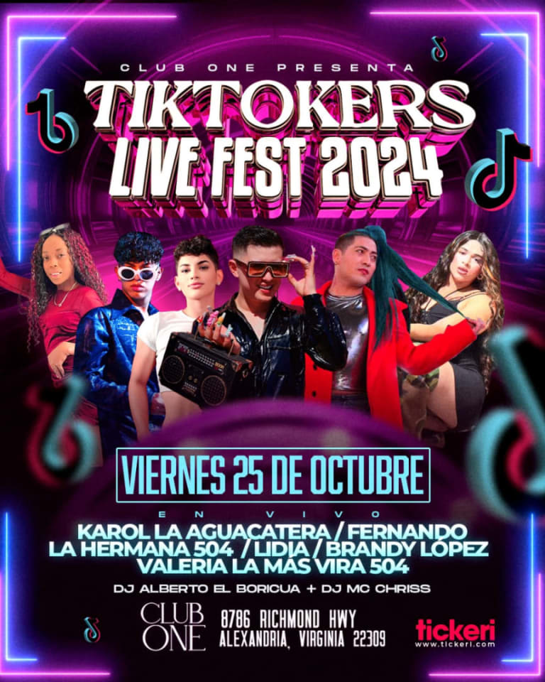 Event - TIKTOKERS FEST 2024 - Alexandria, Virginia - 25 de octubre de 2024 | concert tickets