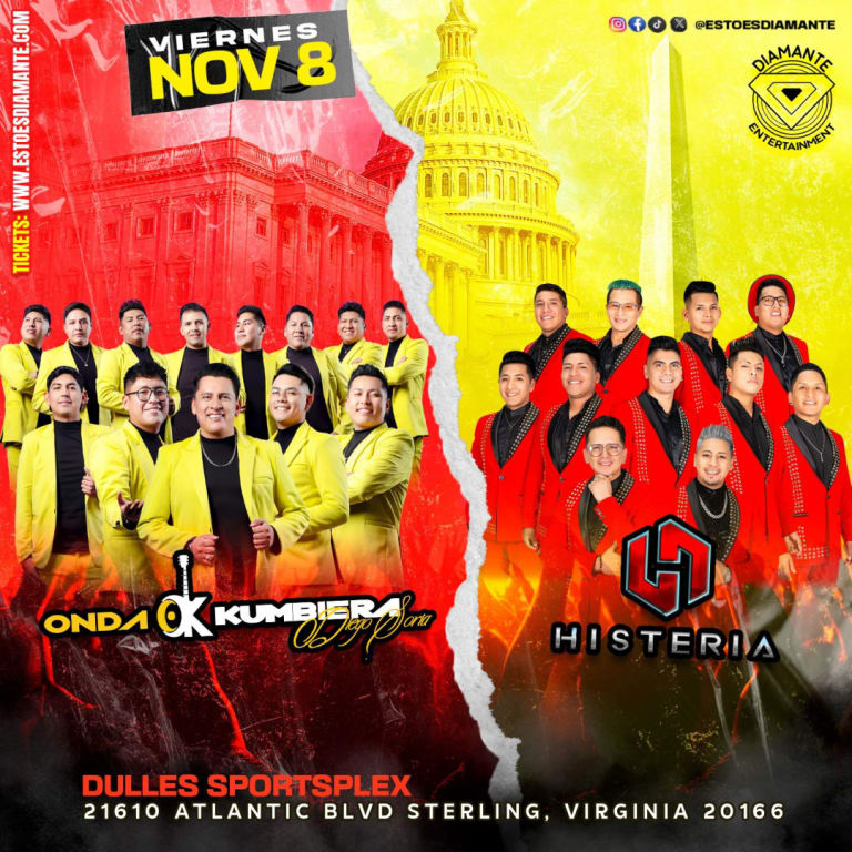 Event - ONDA KUMBIERA & HISTERIA EN CONCIERTO - Sterling, Virginia - November 8, 2024 | concert tickets