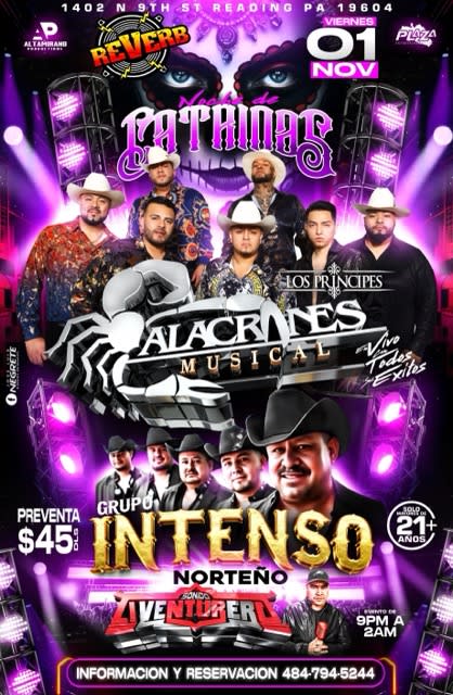 Event - Alacranes Musical (Noche de Catrinas) - Reading, Pennsylvania - November 1, 2024 | concert tickets