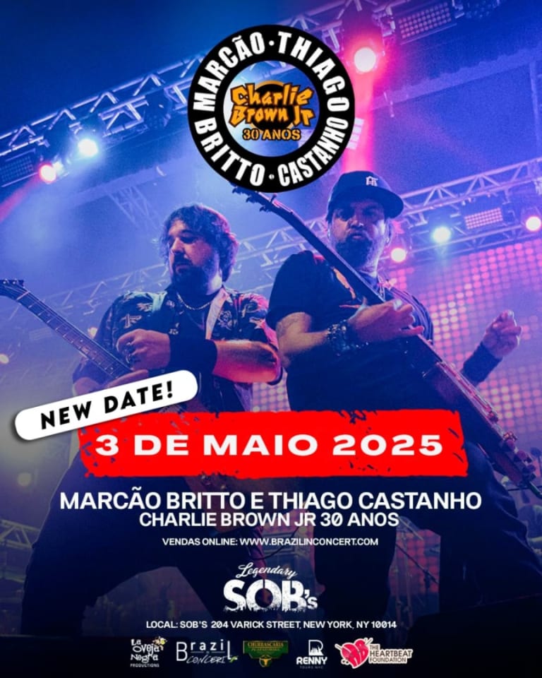 Event - Marcao Britto & Thiago Castanho - Charlie Brown JR - 30 Years Celebration - New York, New York - 3 de mayo de 2025 | concert tickets