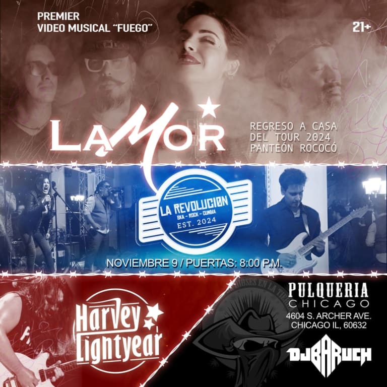 Event - Regreso a Casa:   LaMor / La Revoluciøn / Harvey Lightyear  - Chicago, Illinois - November 9, 2024 | concert tickets