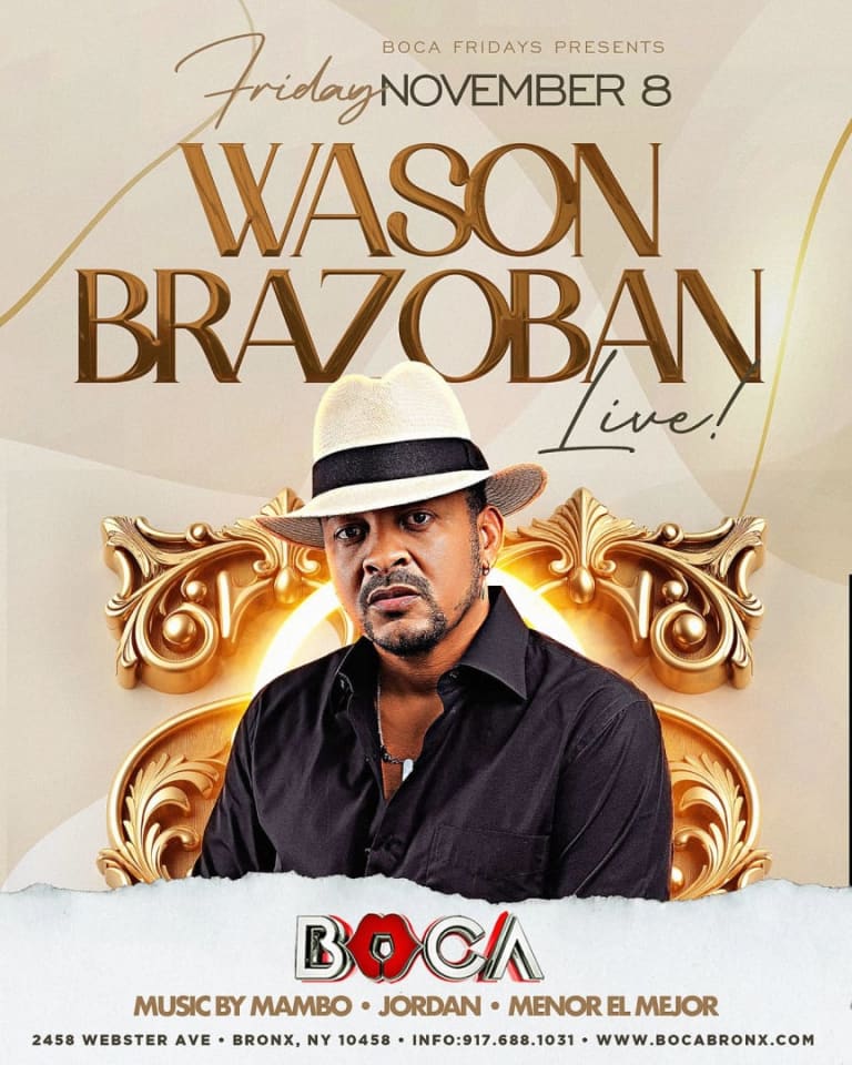 Event - Wason Brazoban en Vivo - Bronx, New York - 8 de noviembre de 2024 | concert tickets