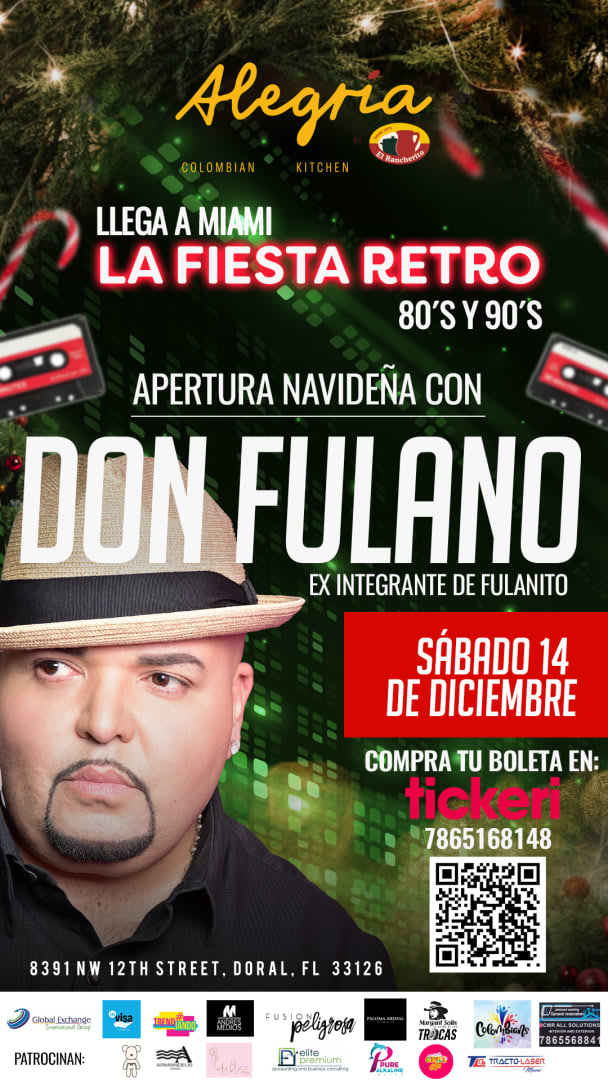 Event - Apertura Navideña con Don DON FULANO  - Doral, Florida - December 14, 2024 | concert tickets
