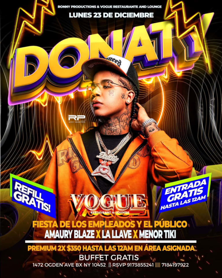 Event - DONATY LIVE ! USA TOUR - BRONX  - Bronx, New York - December 23, 2024 | concert tickets