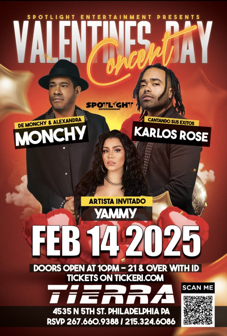TIERRA NIGHTCLUB - VALENTINE'S DAY CONCERT WITH MONCHY, KARLOS