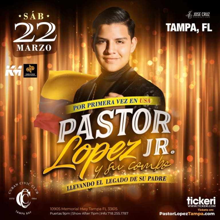 Event - PASTOR LOPEZ JR. Y SU COMBO EN VIVO EN TAMPA - Tampa, Florida - March 22, 2025 | concert tickets