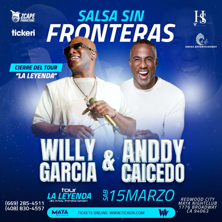 Event - WILLY GARCIA Y ANDDY CAICEDO EN CONCIERTO!!! - Redwood City, California - March 15, 2025 | concert tickets