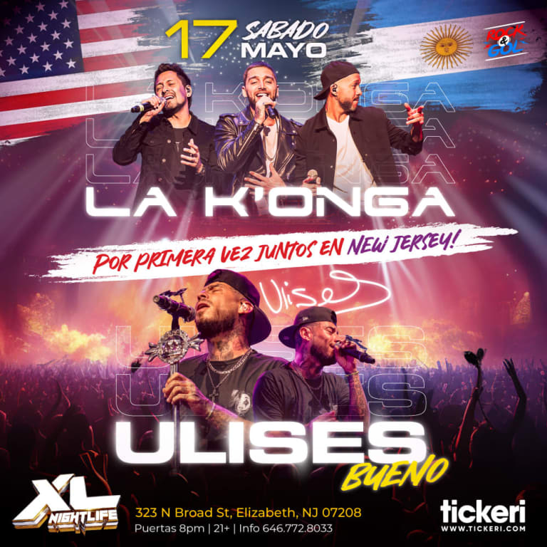 Event - LA KONGA Y ULISES BUENO EN NEW JERSEY - Elizabeth, New Jersey - May 17, 2025 | concert tickets
