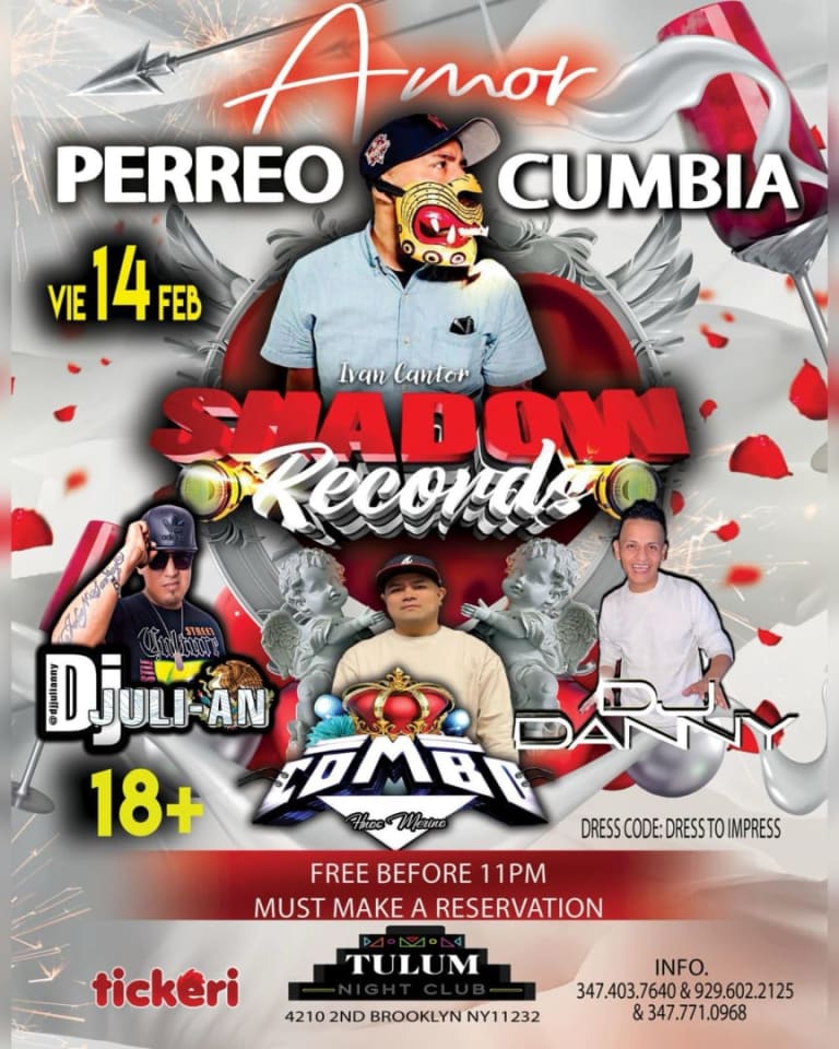 Event - AMOR, PERREO Y CUMBIA EN TULUM - Brooklyn, New York - February 14, 2025 | concert tickets