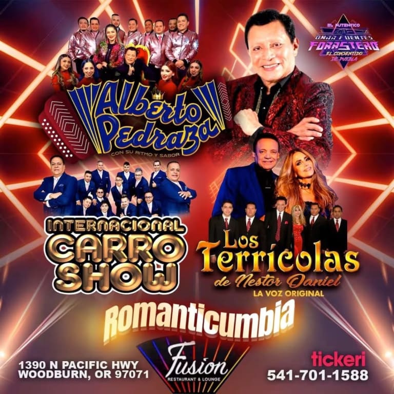 Event - ALBERTO PEDRAZA , INTERNACIONAL CARRO SHOW Y LOS TERRICOLASDE NESTOR DANIEL EN VIVO ! - Woodburn, Oregon - August 16, 2025 | concert tickets