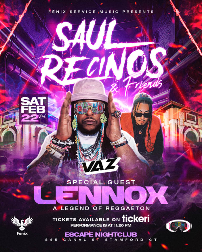 Event - Fenix Service Music Presenta: Lennox & Saul Recinos & Friends - Stamford, Connecticut - February 22, 2025 | concert tickets