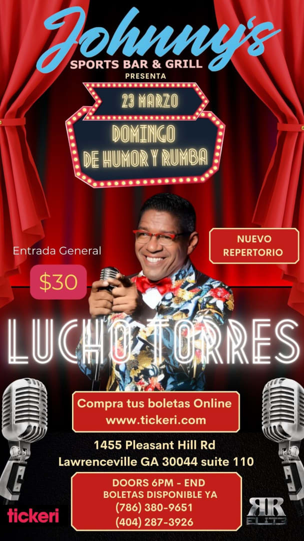 Event - LUCHO TORRES EN VIVO ! - Lawrenceville, Georgia - March 23, 2025 | concert tickets