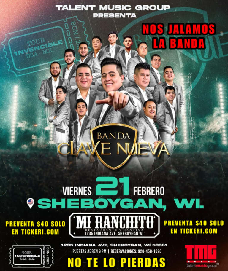 Event - Banda clave nueva  - Sheboygan, Wisconsin - February 21, 2025 | concert tickets