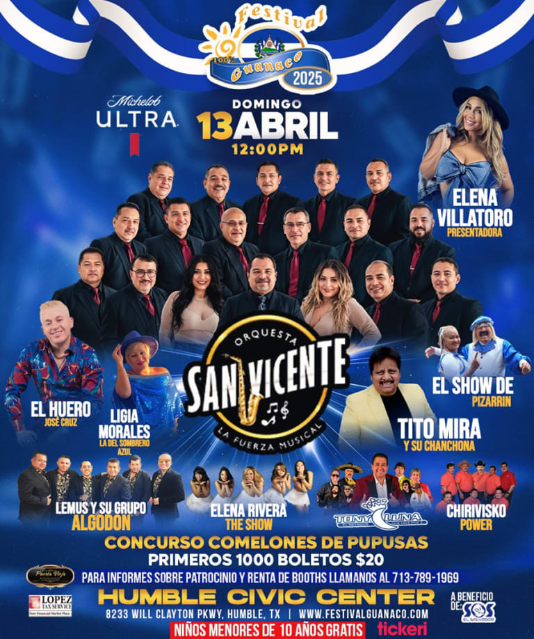 Event - FESTIVAL 100% GUANACO 2025 EN TEXAS!!! - Humble, Texas - April 13, 2025 | concert tickets