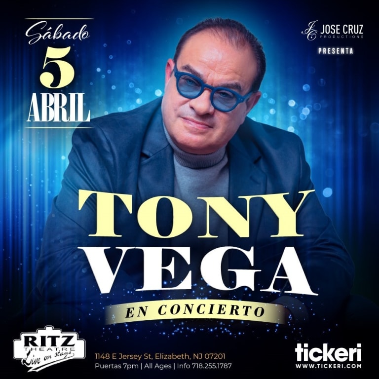 Event - TONY VEGA EN VIVO EN NEW JERSEY - Elizabeth, New Jersey - April 5, 2025 | concert tickets