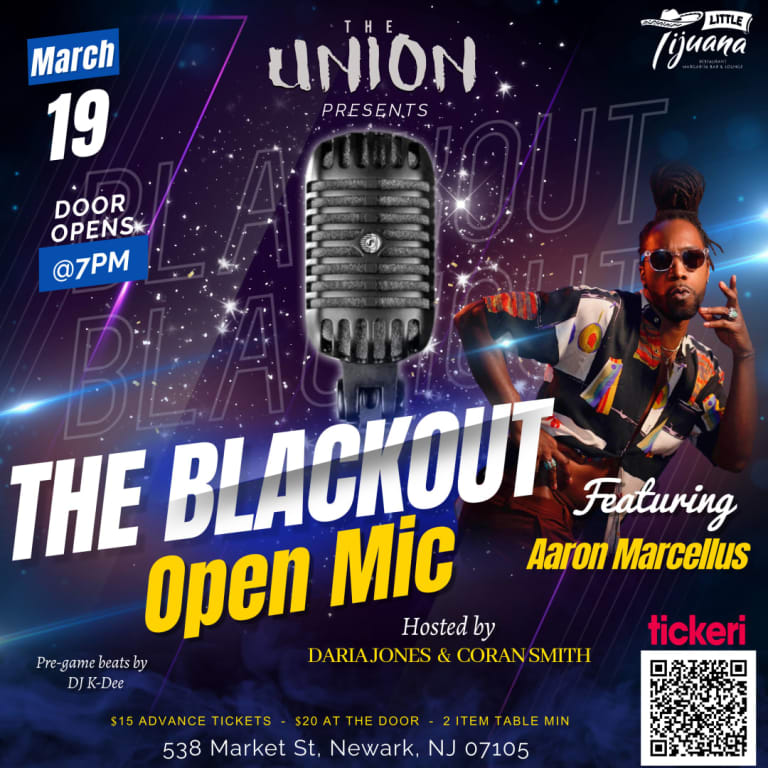 Event - The Union Presents "The Blackout" Open Mic - Newark, New Jersey - March 19, 2025 | concert tickets