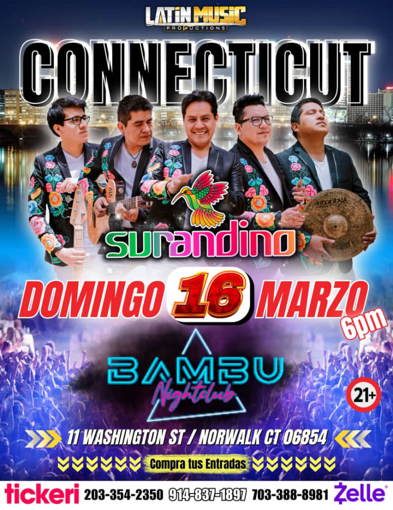 Event - SURANDINO EN CONNECTICUT - Norwalk, Connecticut - March 16, 2025 | concert tickets