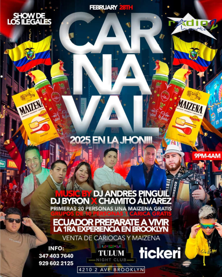 Event - CARNAVAL 2025 EN LA JHONIII  - Brooklyn, New York - February 28, 2025 | concert tickets