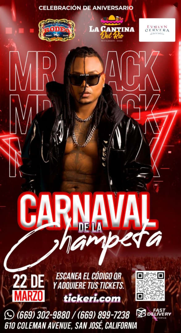 Event - MR. BLACK EL PRESIDENTE EN VIVO!!! - San Jose, California - March 22, 2025 | concert tickets