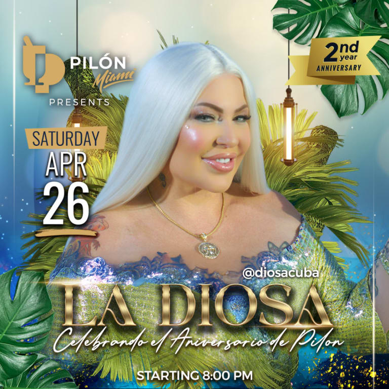 Event - LA DIOSA CUBANA ANIVERSARIO PILON MIAMI - Miami, Florida - April 26, 2025 | concert tickets