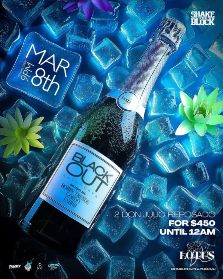 Event - Black Out Saturdays DJ Bobby Trends Live at Lotus Rooftop  - Passaic, New Jersey - March 8, 2025 | concert tickets