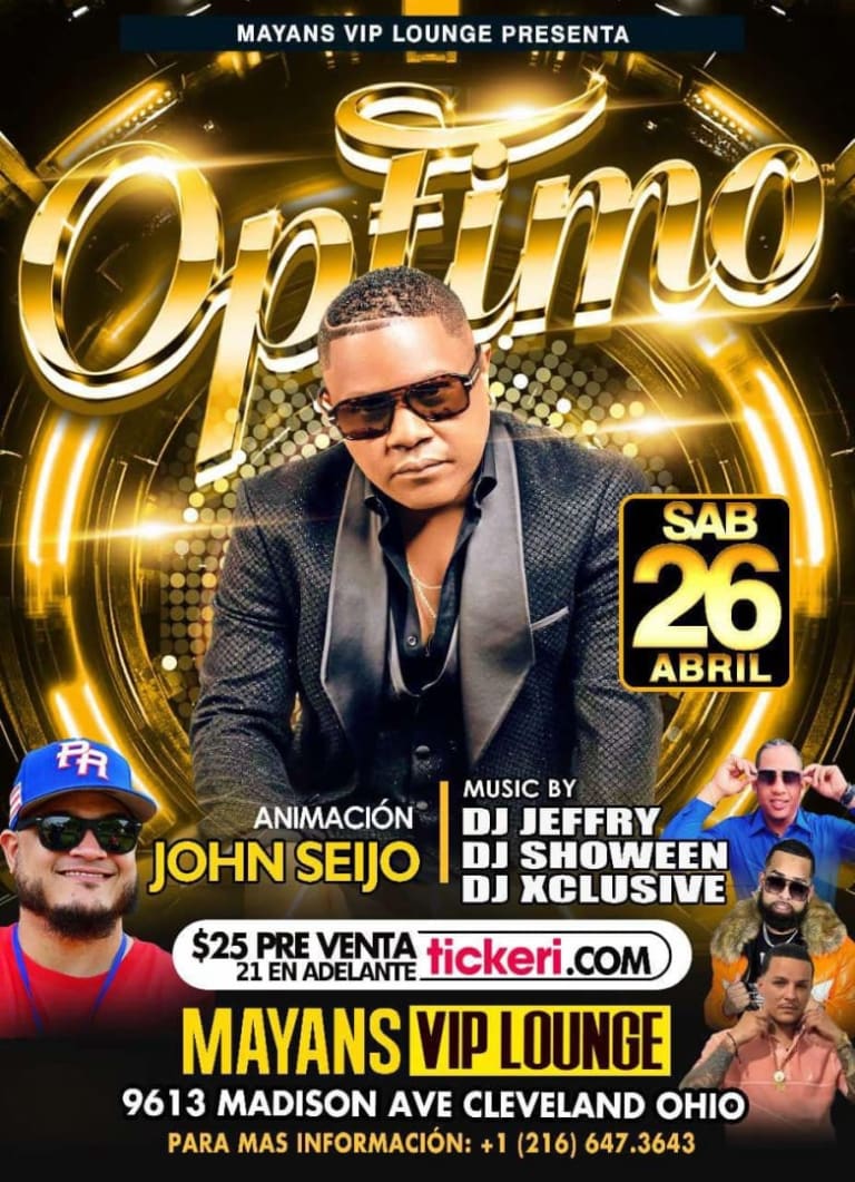 Event - OPTIMO EN CLEVELAND - Cleveland, Ohio - April 26, 2025 | concert tickets