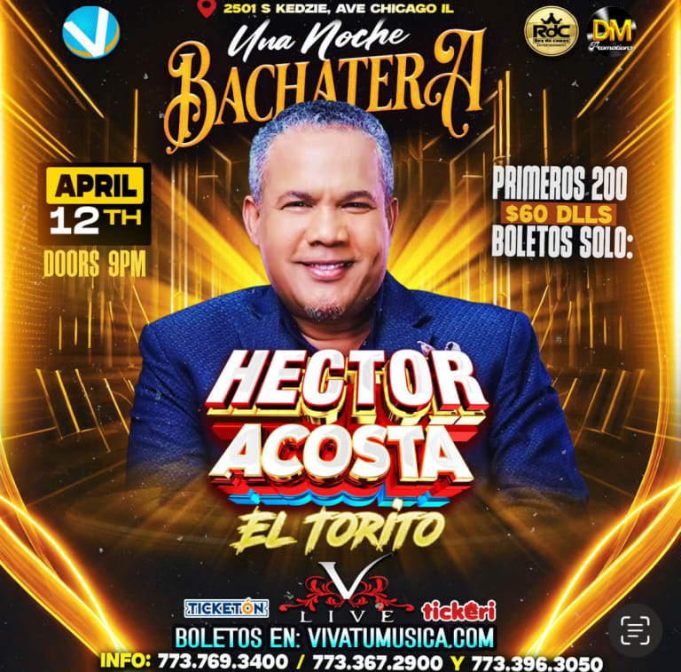 Event - Hector Acosta el TORITO en CHICAGO - Chicago, Illinois - April 12, 2025 | concert tickets