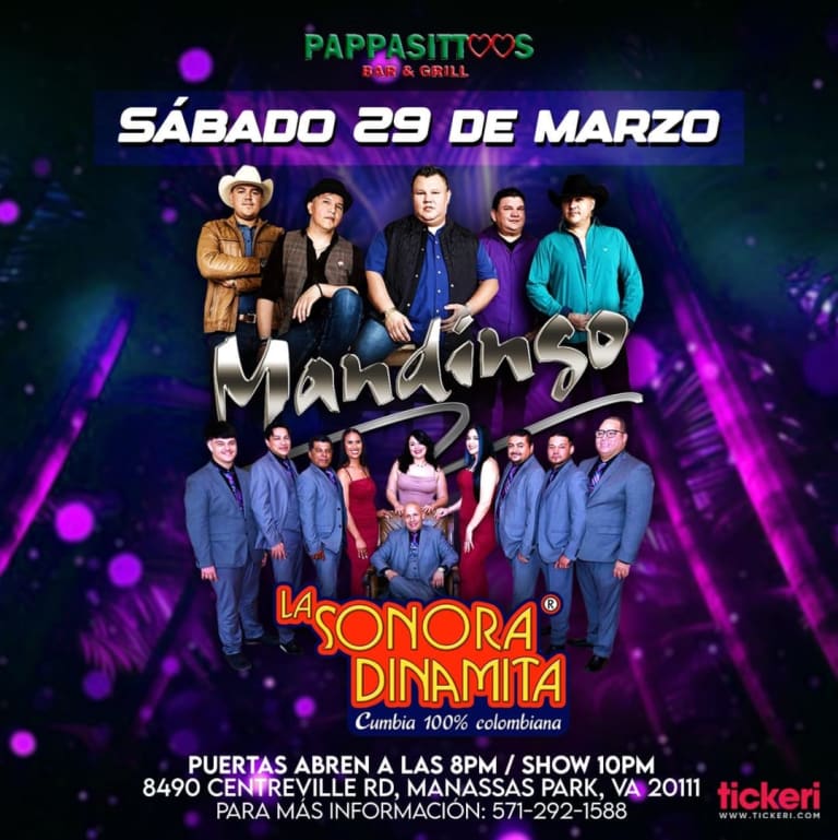 Event - MANDINGO Y LA SONORA DINAMITA EN CONCIERTO!!! - Manassas Park, Virginia - March 29, 2025 | concert tickets
