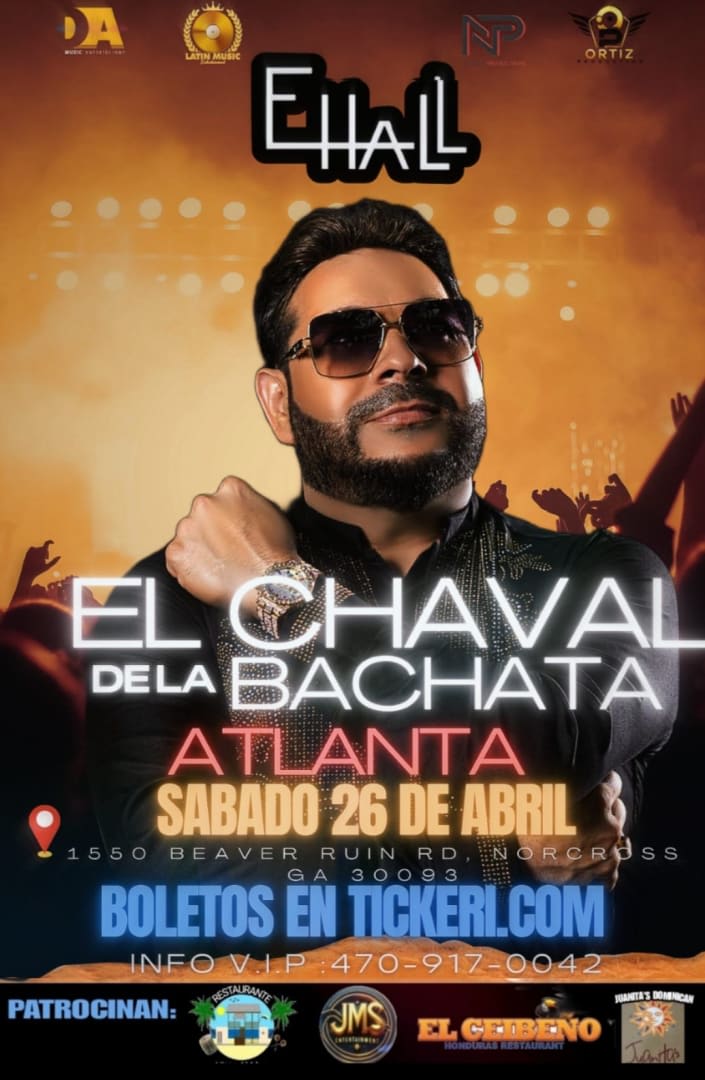 Event - El Chaval de la Bachata en Atlanta  - Norcross, Georgia - April 26, 2025 | concert tickets