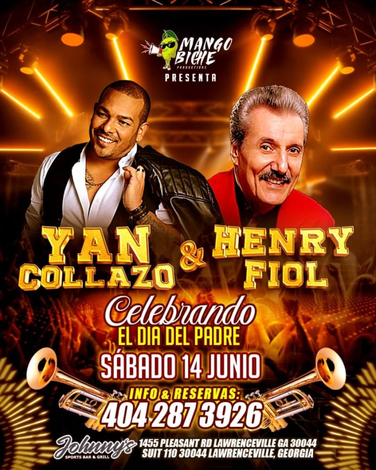 Event - YAN COLLAZO & HENRY FIOL EN VIVO!!! - Lawrenceville, Georgia - June 14, 2025 | concert tickets