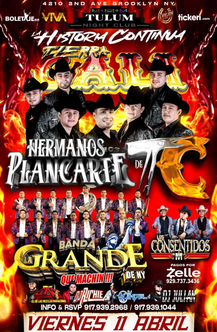 Event - TIERRA CALI HERMANOS PLANCARTE  - Brooklyn, New York - 11 de abril de 2025 | concert tickets