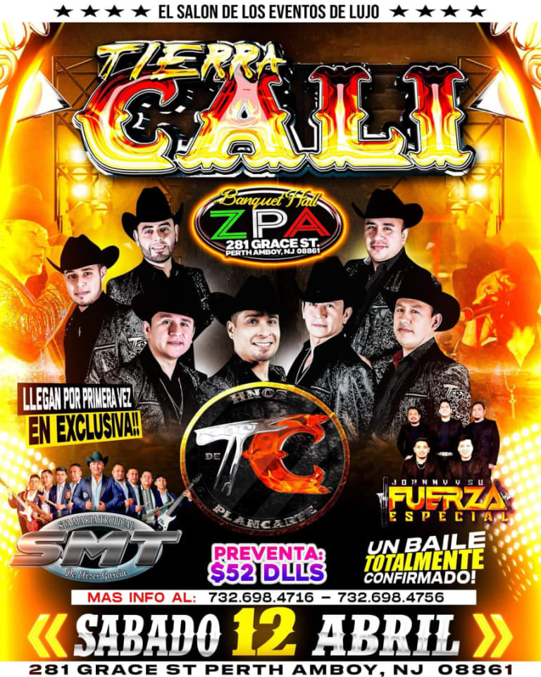 Event - 🌟 TIERRA CALI EN PERTH AMBOY, NJ 🌟 - Perth Amboy, New Jersey - April 12, 2025 | concert tickets
