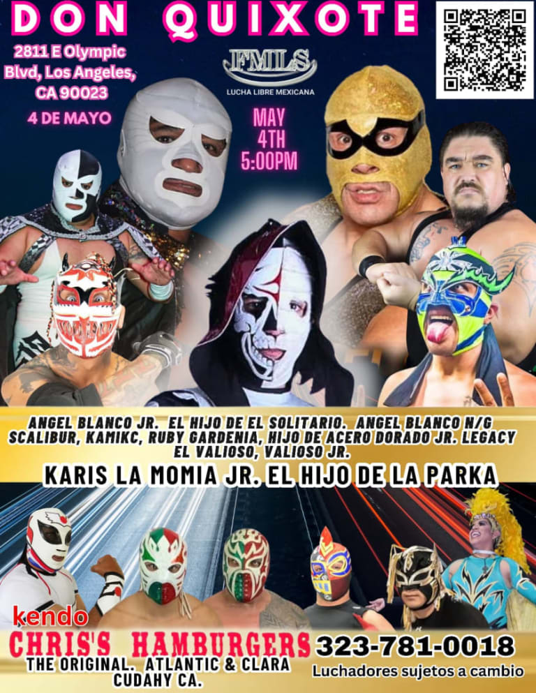 Event - LUCHA LIBRA MEXICANA - KARIS LA MONIA JR    EL HIJO DE LA PARKA Y MUCHOS MAS - Los Angeles, California - May 4, 2025 | concert tickets