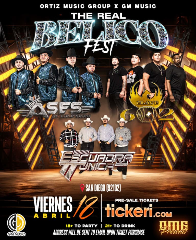 Event - Bélico Fest! - San Diego, California - April 18, 2025 | concert tickets