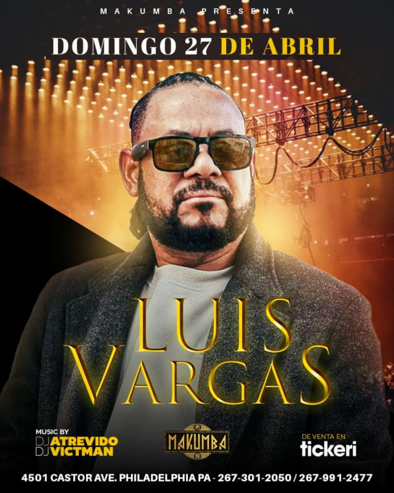 Event - LUIS VARGAS EN CONCIERTO!!! - Philadelphia, Pennsylvania - April 27, 2025 | concert tickets