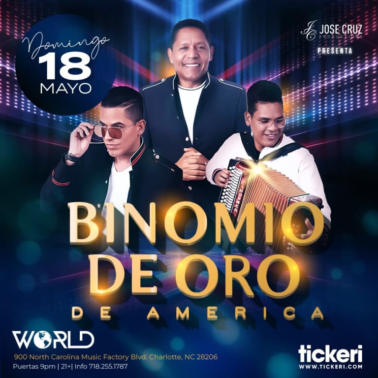 Event - BINOMIO DE ORO EN VIVO EN CHARLOTTE - Charlotte, North Carolina - 18 de mayo de 2025 | concert tickets