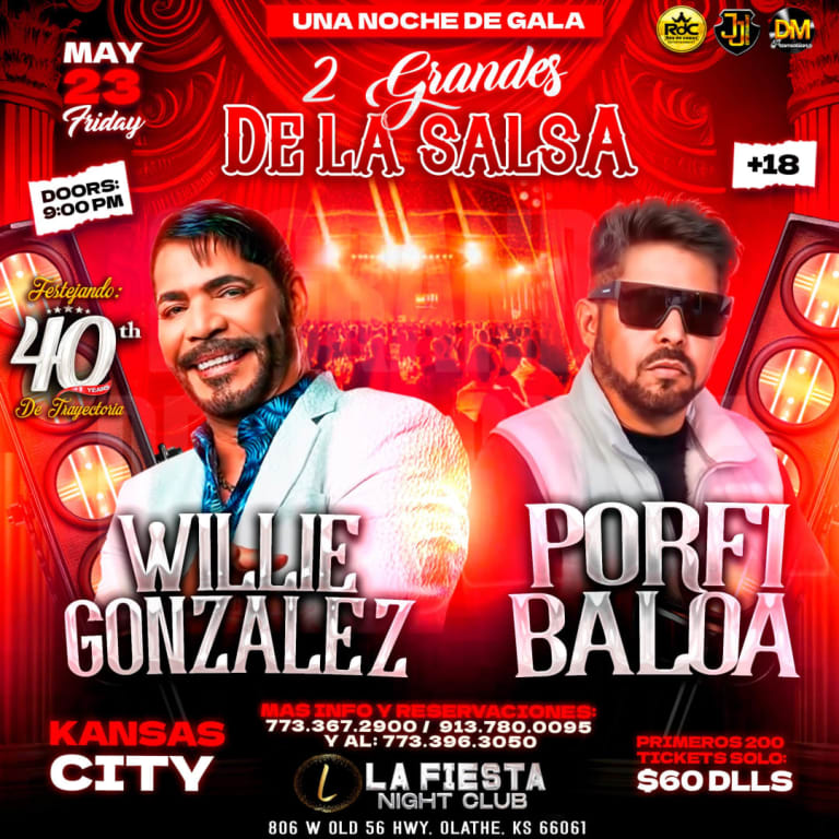 Event - Leyendas de la SALSA en KANSAS CITY - Olathe, Kansas - May 23, 2025 | concert tickets