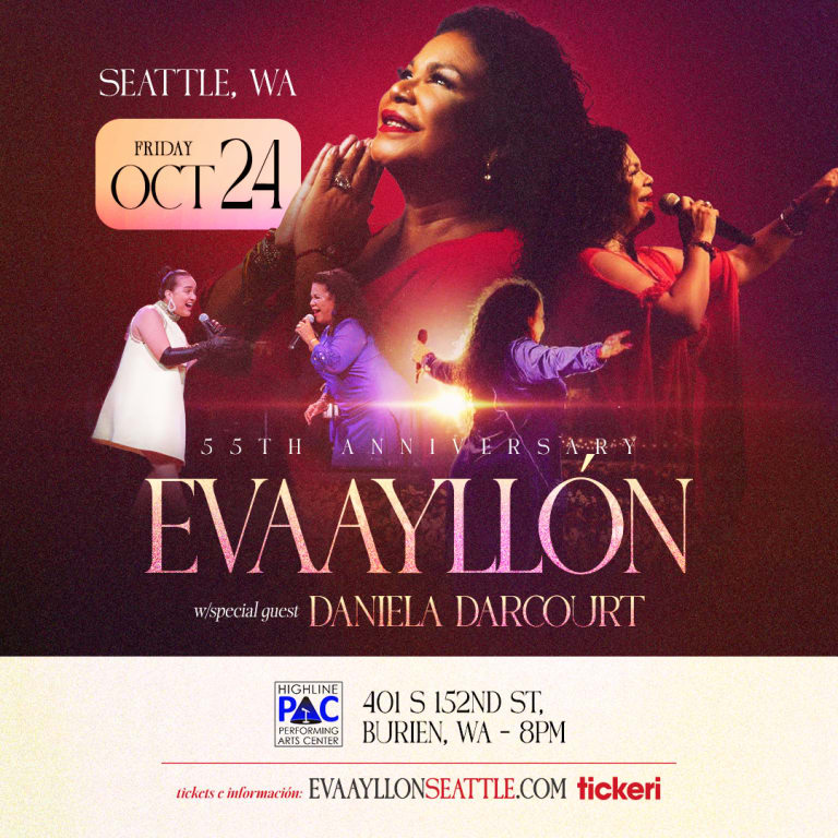 Event - EVA AYLLON 55th Anniversary w/special guest Daniela Darcourt in SEATTLE - Burien, Washington - October 24, 2025 | concert tickets