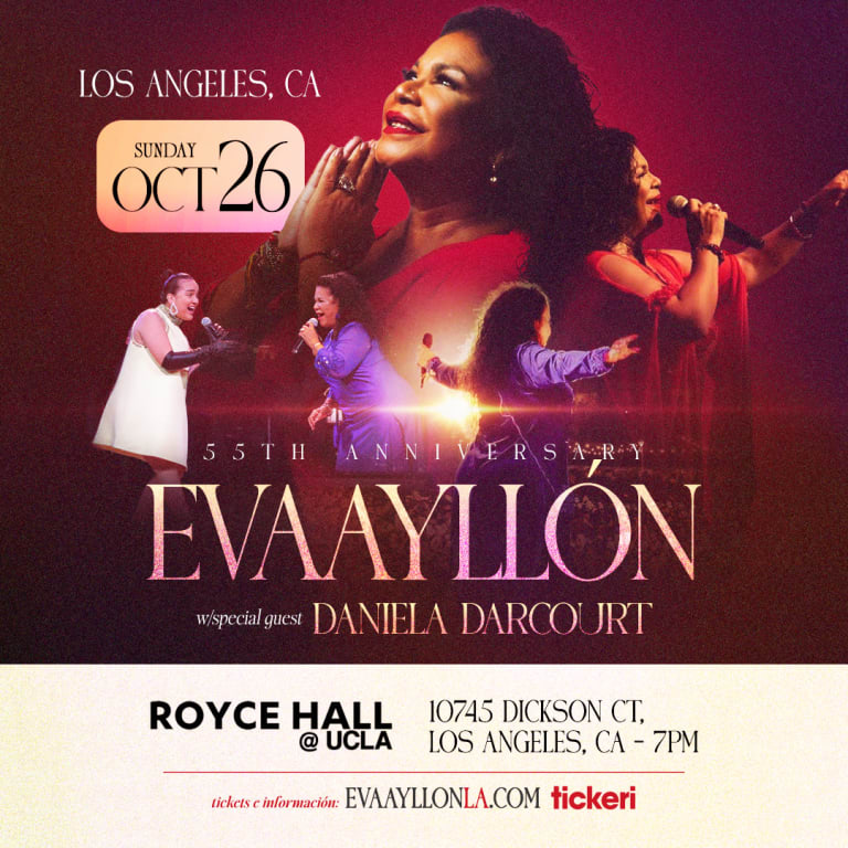 Event - EVA AYLLON 55th Anniversary w/special guest Daniela Darcourt in LOS ANGELES - Los Angeles, California - October 26, 2025 | concert tickets