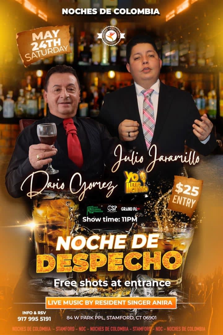 Event - Noche De Despecho Diario Gomez Julio Jaramillo (Yo Me Llamo) - Stamford, Connecticut - May 24, 2025 | concert tickets
