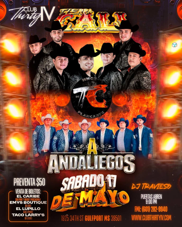 Event - TIERRA CALI en VIVO - Gulfport, Mississippi - May 17, 2025 | concert tickets