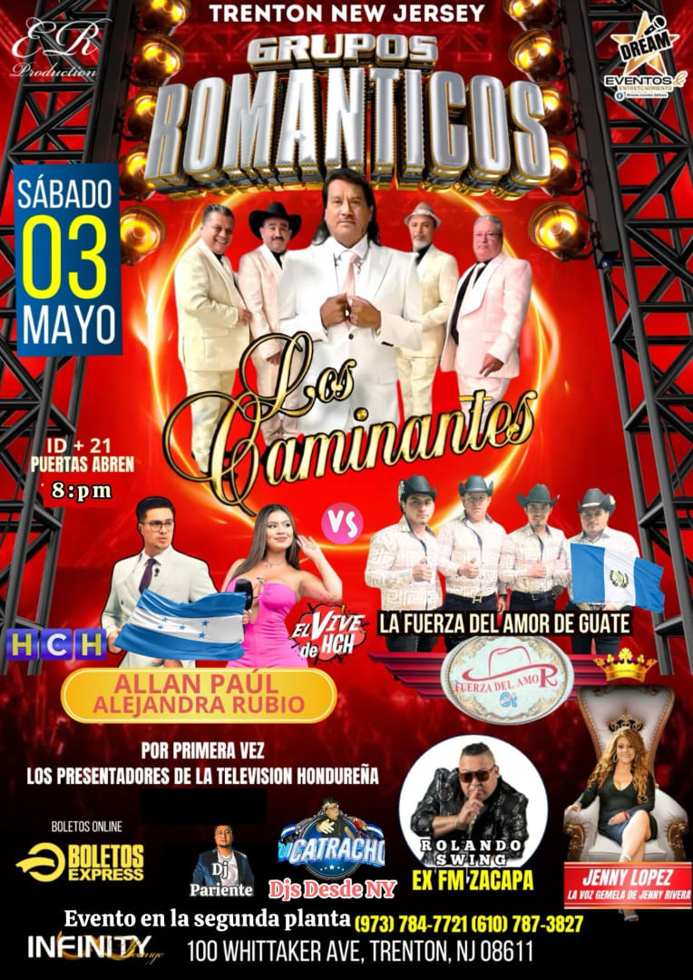 Event - Los Caminantes & La Fuerza del Amor GT en Vivo!!! - Trenton, New Jersey - May 3, 2025 | concert tickets