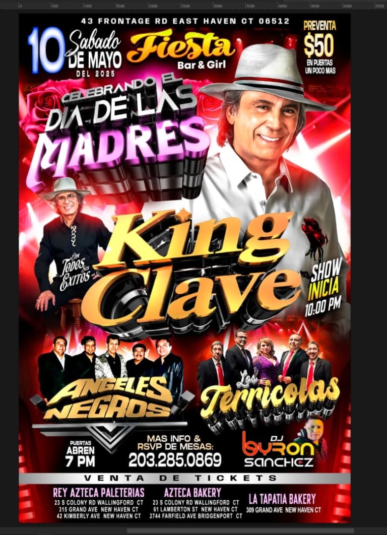 Event - King clave! Angeles negros! Los Terricolas! - East Haven, Connecticut - May 10, 2025 | concert tickets