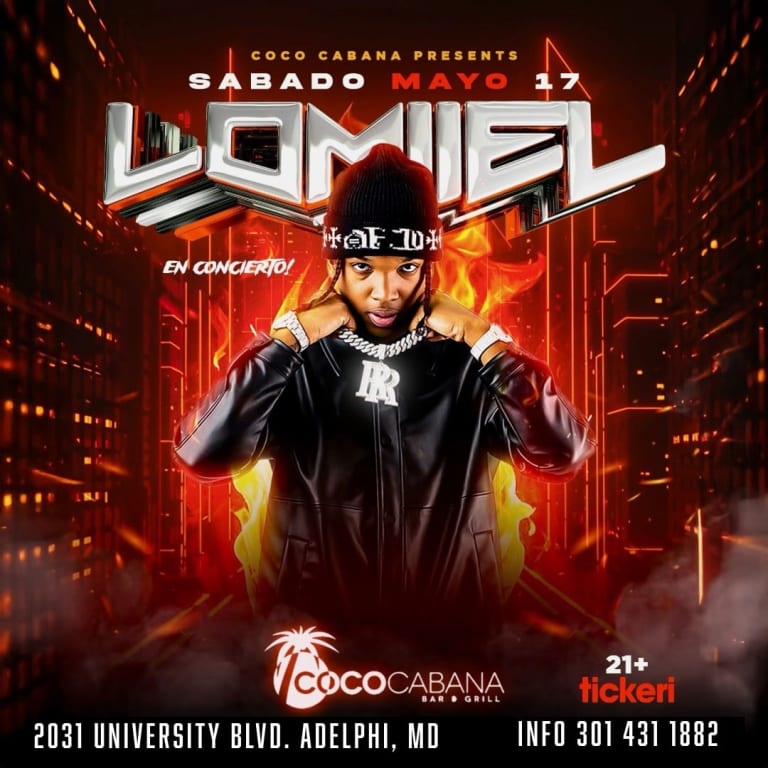 Event - LOMIIEL EN MARYLAND - Adelphi, Maryland - May 17, 2025 | concert tickets