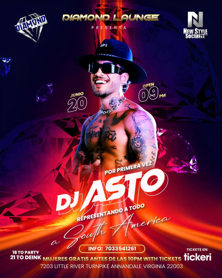 Event - DJ ASTO LIVE - Annandale, Virginia - June 20, 2025 | concert tickets