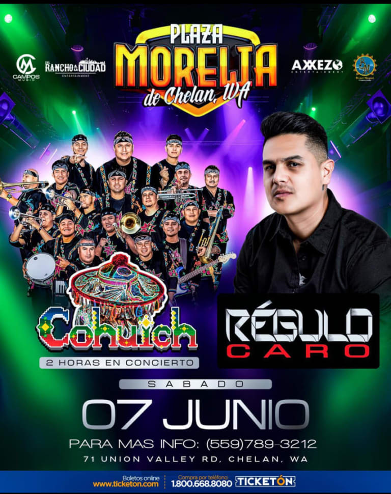 Event - Cohuich y Régulo Caro en Vivo – Plaza Morelia, Chelan WA - Chelan, Washington - June 7, 2025 | concert tickets