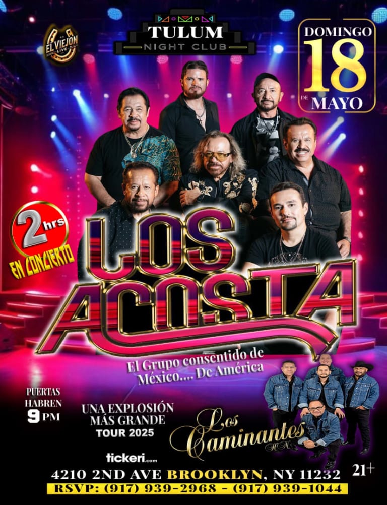 Event - LOS ACOSTA - Brooklyn, New York - May 18, 2025 | concert tickets