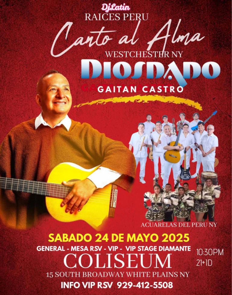 Event - GAITAN CASTRO - Diosdado  Raíces Perú Canto al Alma - White Plains, New York - May 24, 2025 | concert tickets