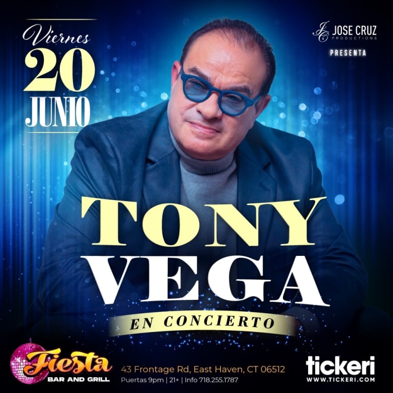 Event - TONY VEGA EN VIVO EN EAST HAVEN  - East Haven, Connecticut - June 20, 2025 | concert tickets